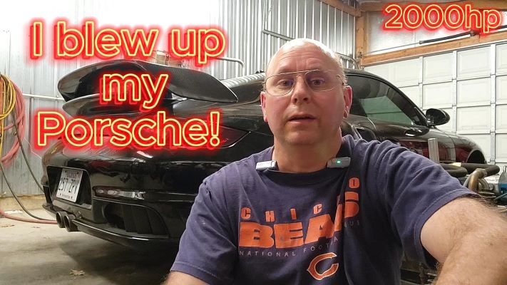 I blew up my Porsche Youtube video cover